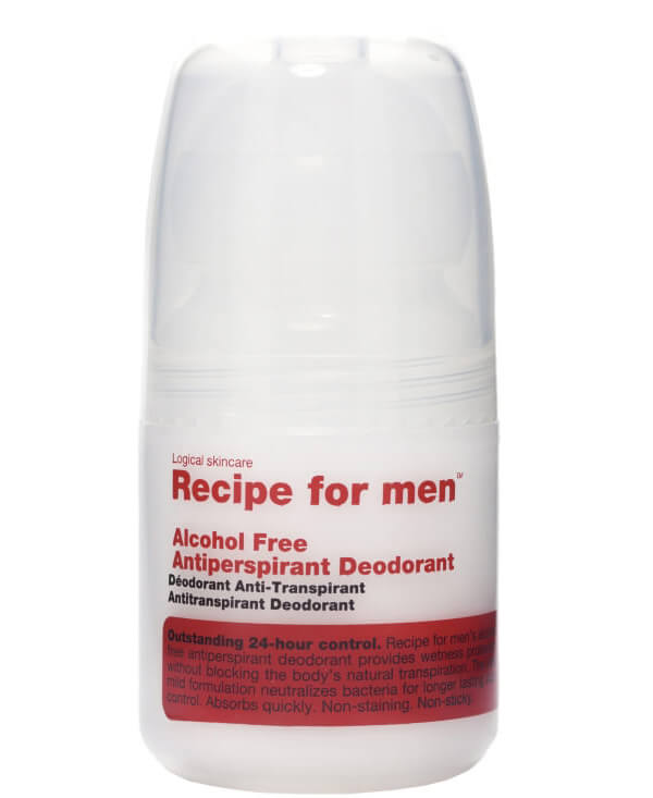 recipe for men alcohol free antiperspirant deodorant