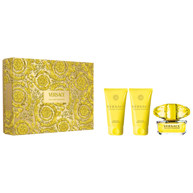 versace yellow diamond woda toaletowa 150 ml   zestaw