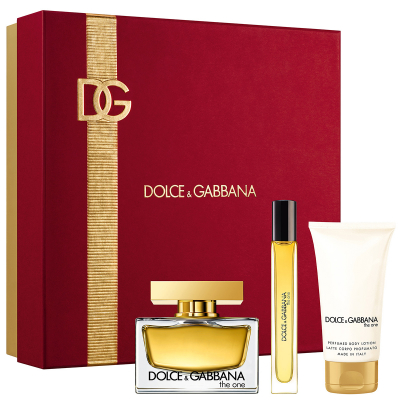 Dolce & Gabbana Gift Set The One EdP + Body Lotion + Travel Spray (135 ml)